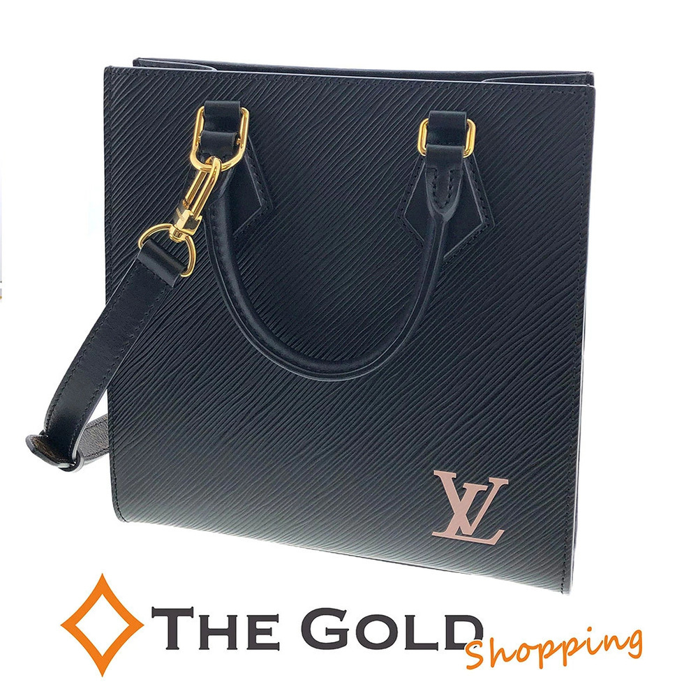 Louis Vuitton Sac Plat Epi Leather Tote Bag Crossbody Bag Noir Black